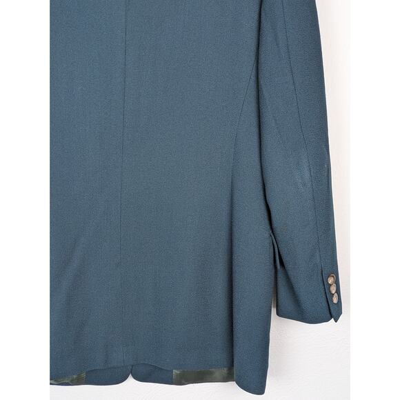 Ann Freedberg Blazer Jacket Wool Vintage Francesca Dark Academia Green Size 10 - Picture 6 of 11